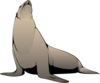 Seal With Raised Head Clip Art